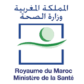 Logo du ministère de la Santé du Maroc, présentant des formes abstraites en vert et rouge, avec un texte en arabe et en français indiquant « Bureau national du Conseil agricole ».